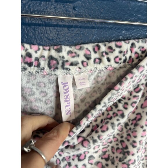 Velour Joyspun Womens Large Leopard Print Pajama Set - Picture 6 of 7